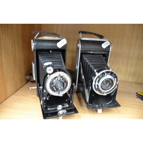 1969 - Two Vintage Folding Cameras - Kodak & Ensign.