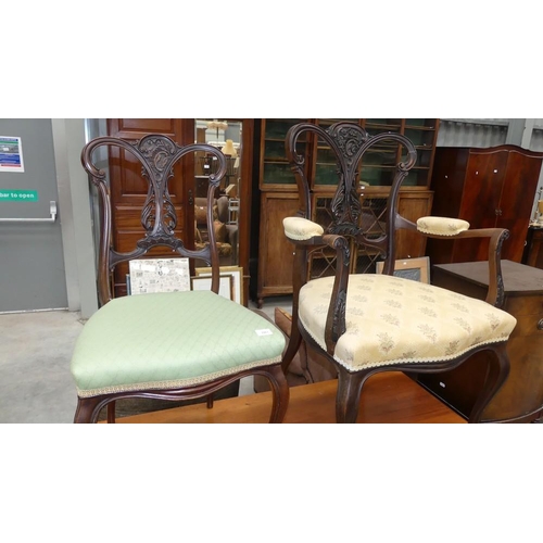 2163 - 2 Mahogany Dining Chairs.