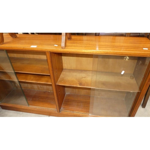 2171 - Teak Glass Front Bookcase.