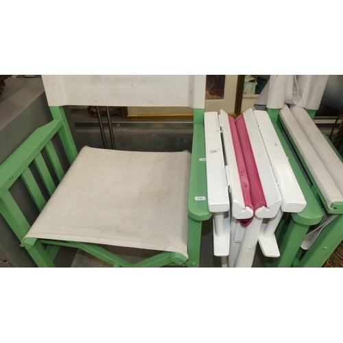 2182 - 3 Painted Directors Chairs.