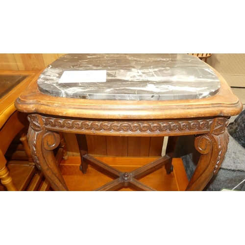 2189 - Marble Top Occasional Table.