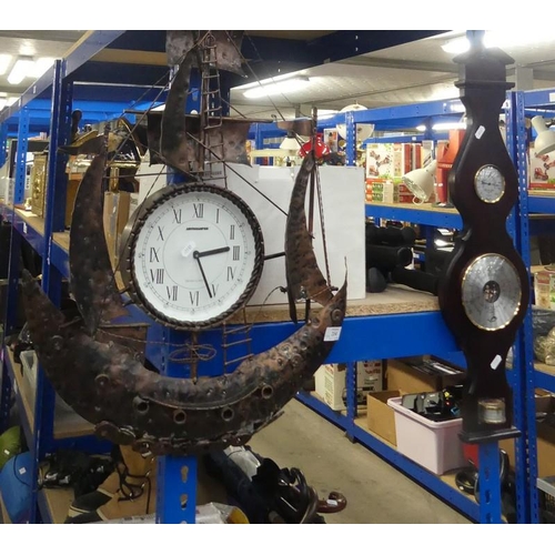 214 - Decorative Clock & Barometer