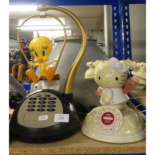 222 - Tweety Pie & Hello Kitty Telephones