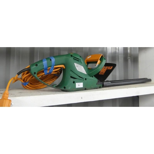 26 - Performance Electric Hedge Trimmer.