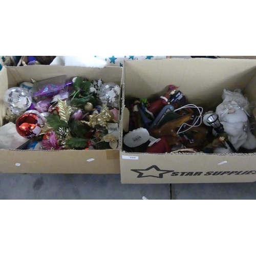 260 - 2 Boxes - Christmas Ornaments