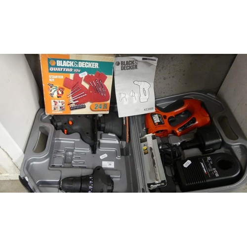 35 - Black & Decker Quattro 12V & Starter Kit