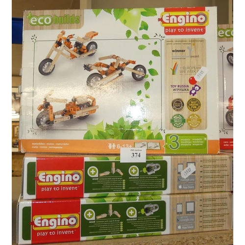 374 - 4 Engino Construction Kits (New)