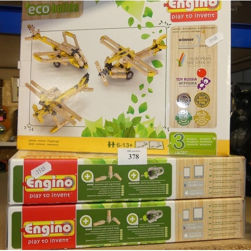 378 - 4 Engino Construction Kits (New)