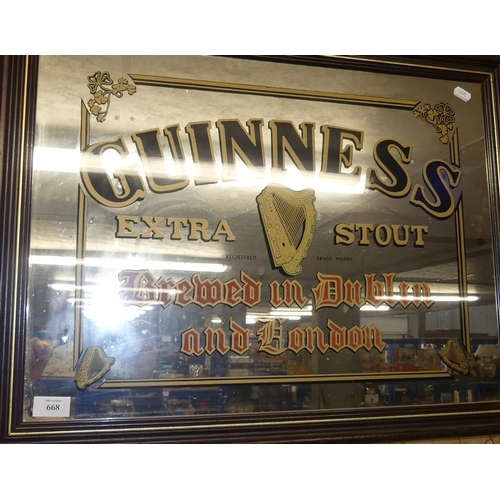 668 - Guinness Mirror Picture.