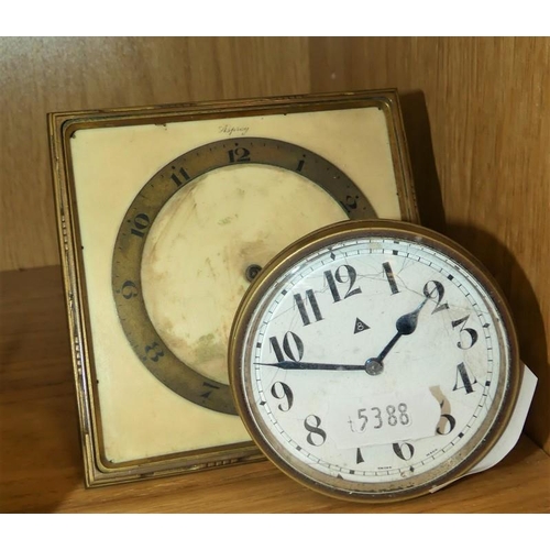 690 - Asprey Dressing Table Clock & Another.