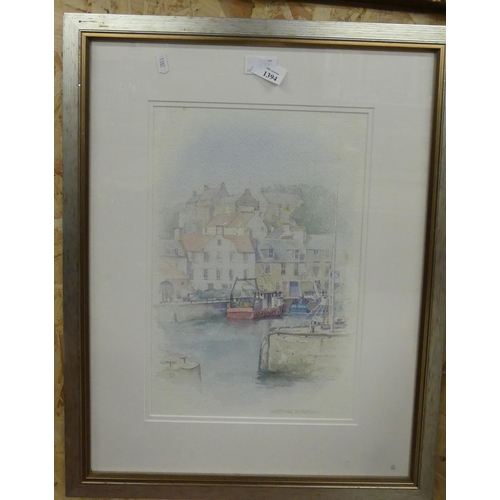 1394 - Framed Watercolour Entitled 