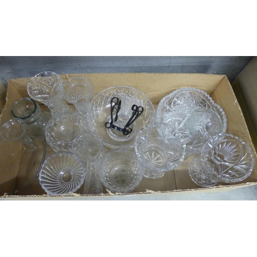 1416 - Box - Assorted Cut Glass.