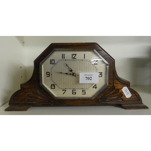 702 - Art Deco Mantel Clock.