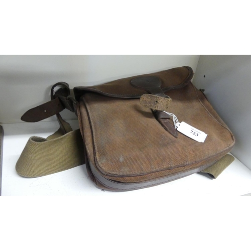 723 - Abergeldie Cartridge Bag & Leather Cartridge Belt.