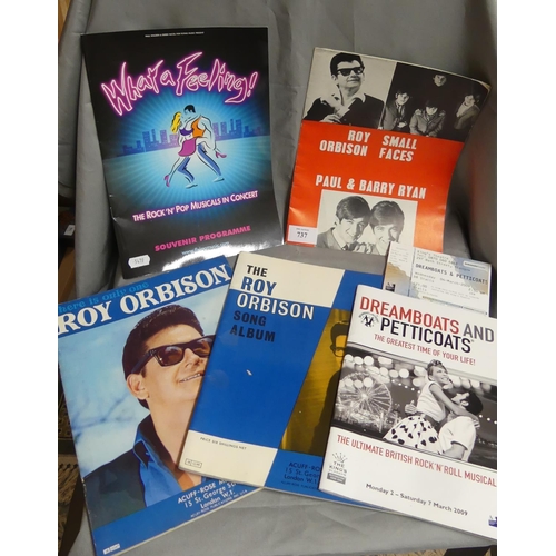 737 - Concert Programmes - Roy Orbison, Small Faces, Paul & Barry Ryan etc.