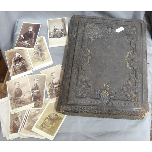 744 - Victorian Musical Photograph Album & a Collection of CDV's.