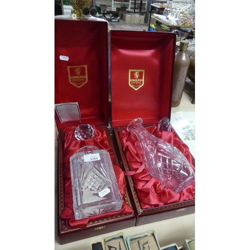 1504 - Two Boxed Edinburgh Crystal Decanters.