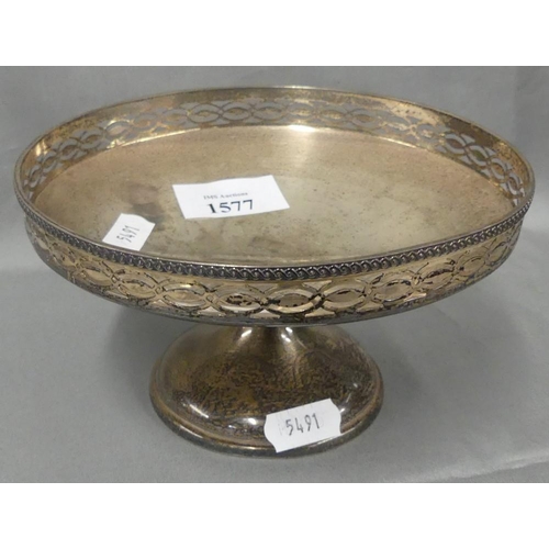 1577 - Sheffield Silver Footed Bonbon Dish, weighing approx 6.06oz troy.