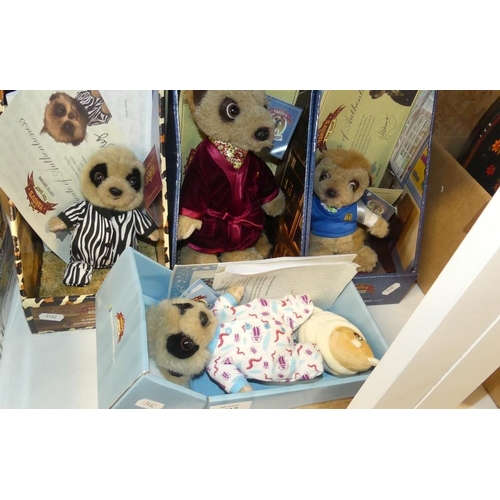 2217 - 7 Meerkat Collectors Dolls.