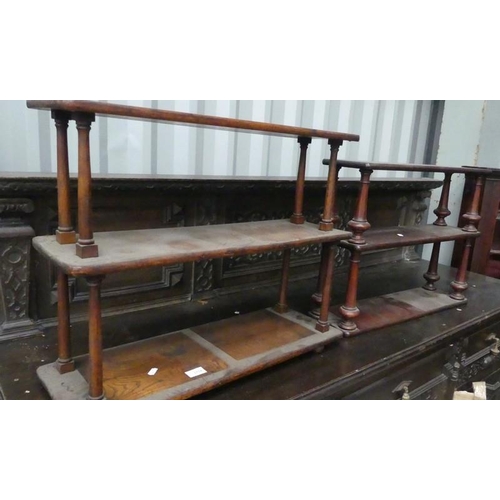 2324 - Victorian Elm & Mahogany Bookcases.