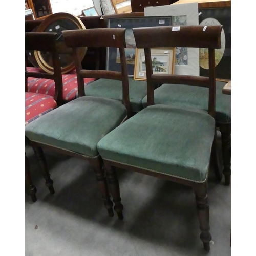 2332 - 4 Victorian Mahogany Dining Chairs.