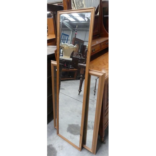 2346 - 2 Pine Framed Wall Mirrors.