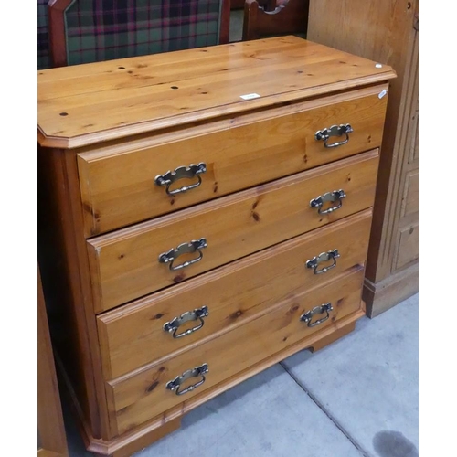 2368 - Pine 4 Drawer Chest.