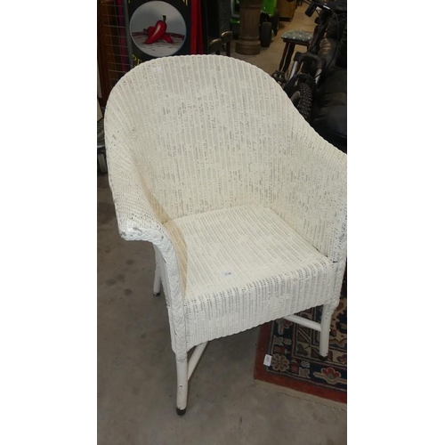 2740 - Painted Lloyd Loom Chair.