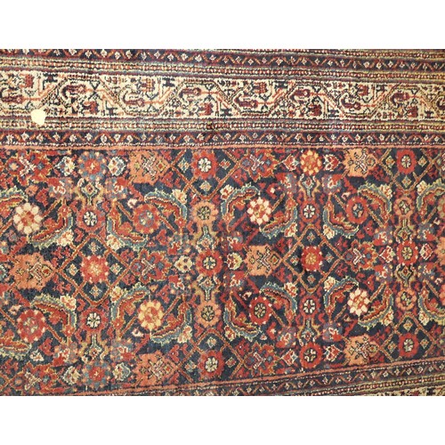 2161 - Antique Wool Carpet Runner, 103 x 406cm.