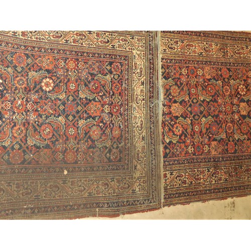 2161 - Antique Wool Carpet Runner, 103 x 406cm.