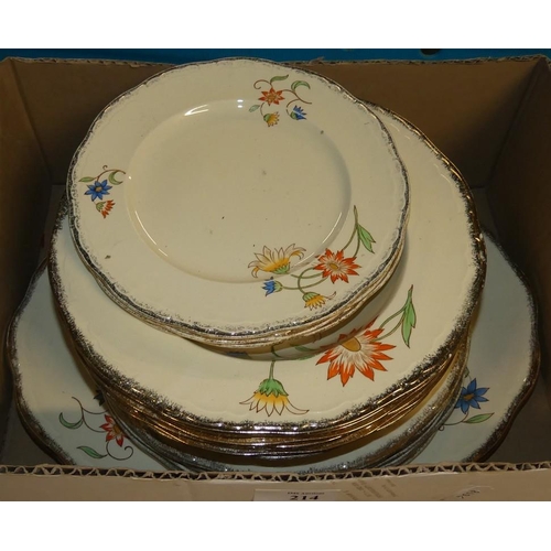 214 - Box Of Decorative Alfred Meakin Ceramics