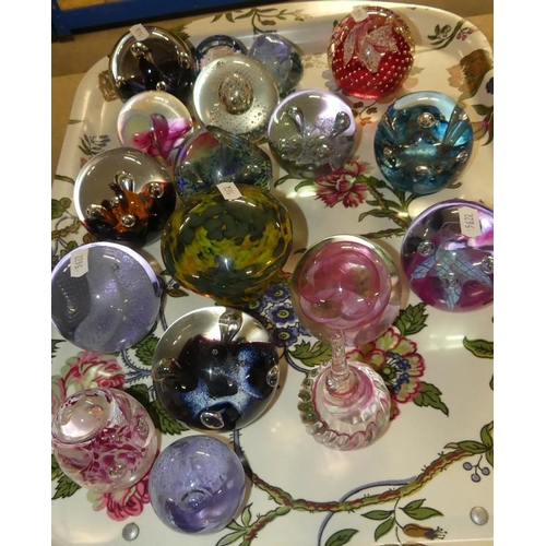 245 - 18 Paperweights.