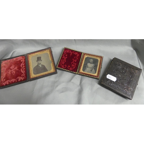 1008 - Three Cased Antique Ambrotype Photographs.