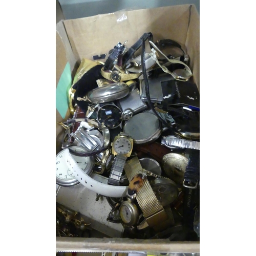 1015 - Box - Assorted Wristwatches, Lighters, etc.