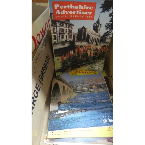 1033 - Box - 1950's Perthshire Advertising Annuals.