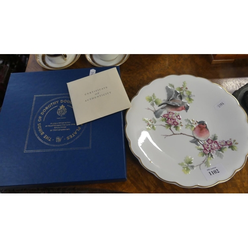 1102 - Royal Worcester Ltd Edition Dorothy Doughty Cabinet Plate.