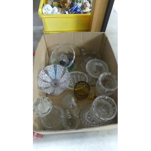 1142 - Box of Assorted Glassware.