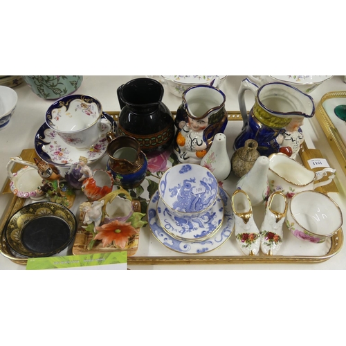 1161 - Tray - China, Figures, Tankards Royal Albert etc.