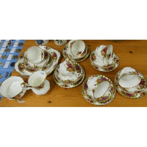 1188 - Royal Albert Old Country Roses Tea Set.