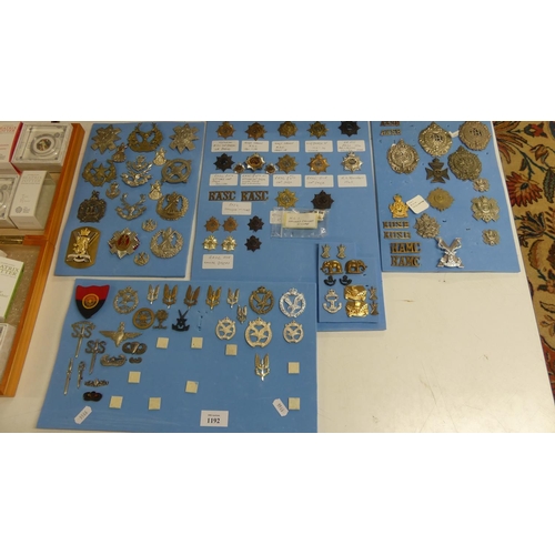 1192 - Assorted Military Badges.