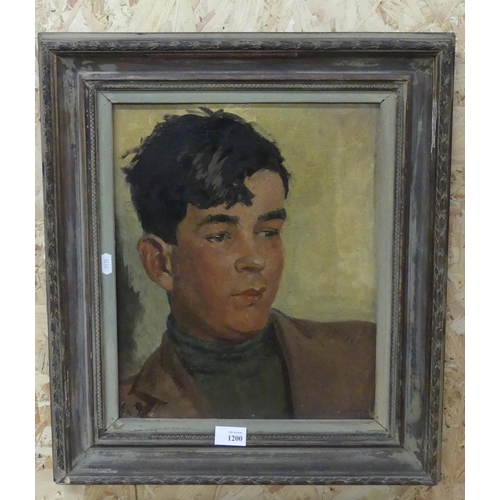 1200 - Signed Oil Portrait by Mary Eastman dated 1942, Entitled 