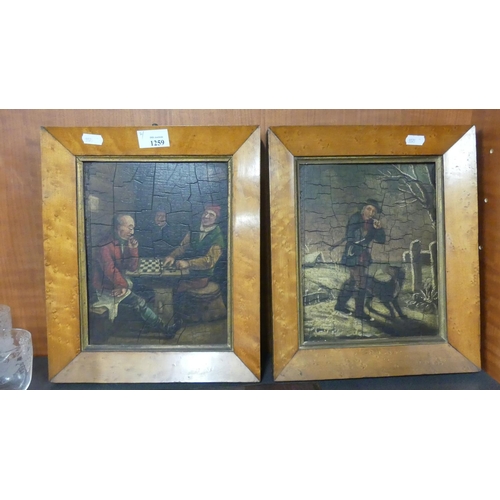 1259 - Pair of Decorative Antique Style Pictures.