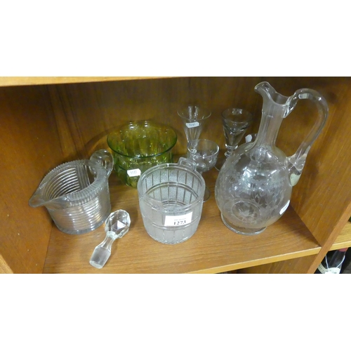 1273 - Assorted Decanters, Jug, Drinking Glasses etc.