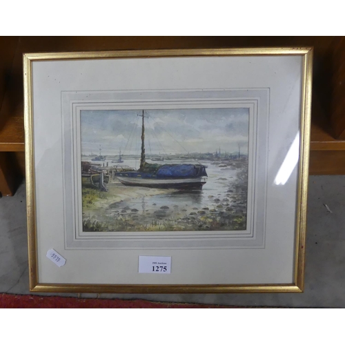 1275 - Framed Watercolour - Entitled 