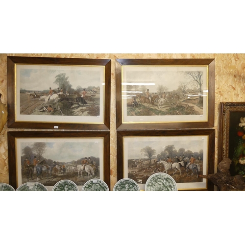 1316 - Set of Four Framed Sporting Prints After J F Herring Senior, approx 77 x 44cm.