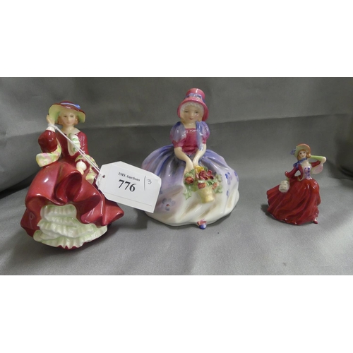 776 - Three Miniature Royal Doulton Figures 