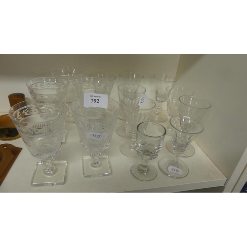 792 - Assorted Wine Glasses.