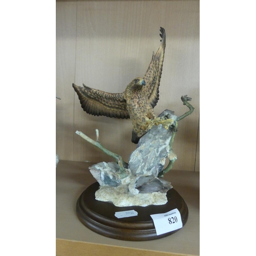 820 - Country Artists Golden Eagle Figure.