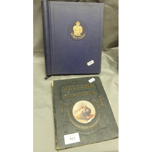 913 - Two Vintage Stamp Albums.