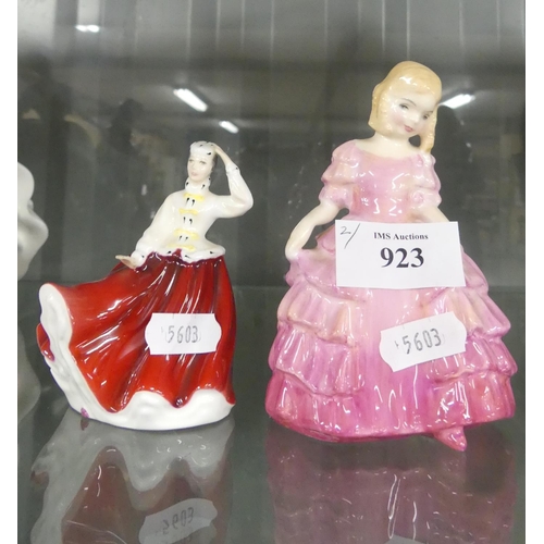 923 - 2 Royal Doulton Figures (small size).